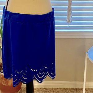 Mini Skirt with Detailed Cutout Pattern